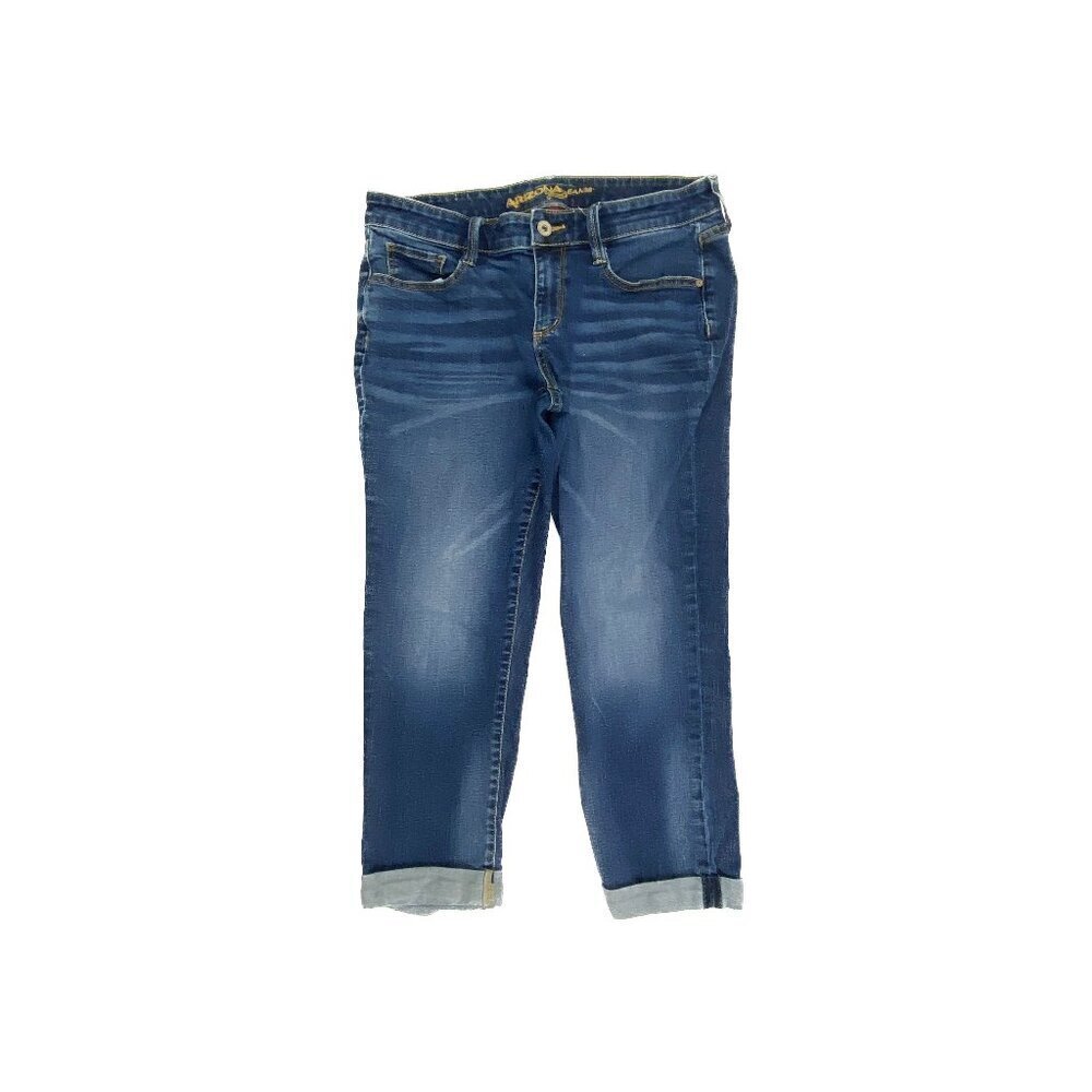 Arizona Cuffed Crop Women's size 9 Dark Wash Blue Denim Jeans